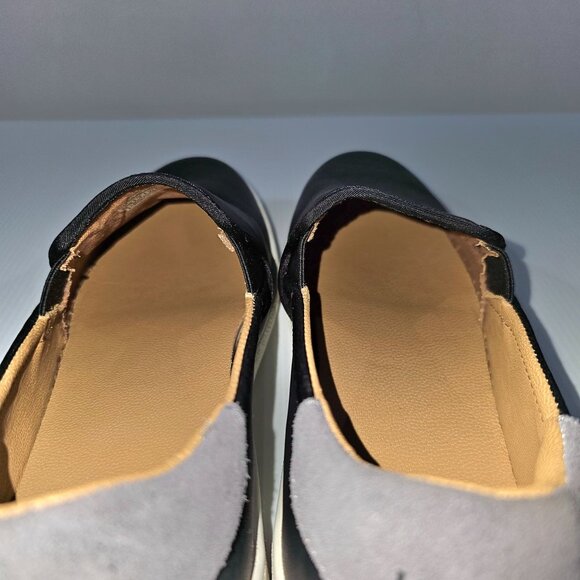 Ugg Cas Slip On Sneaker Casual Loafer Womens Shoe Black Leather Size 10 - Picture 7 of 14